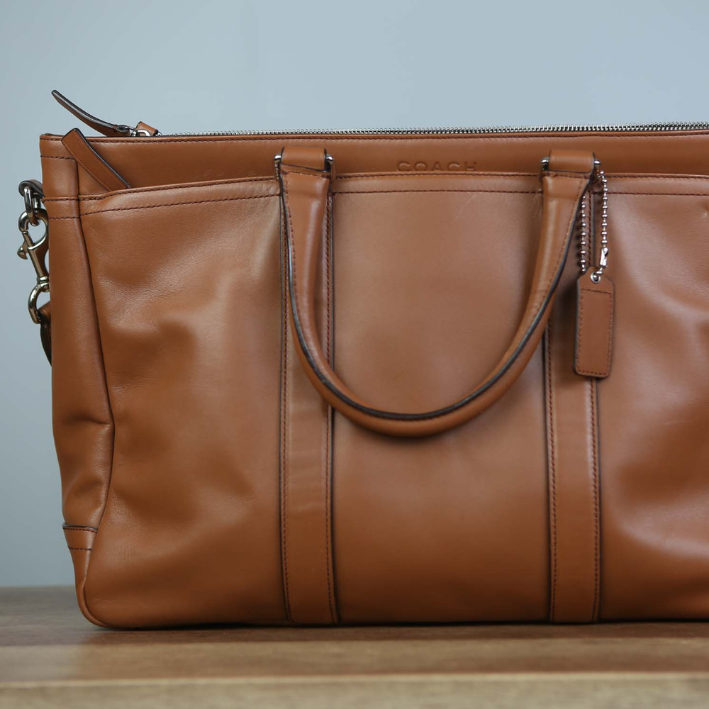 Coach Metropolitan NWOT Briefcase leather brown